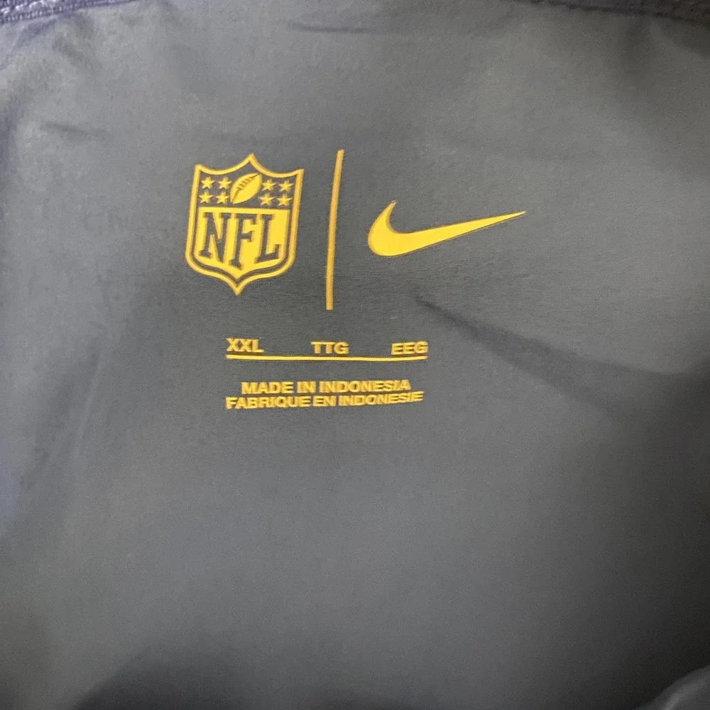 Nike New York Giants Hoodie Mens 2XL Blue Red Quarter Zip NFL Windbreaker Jacket